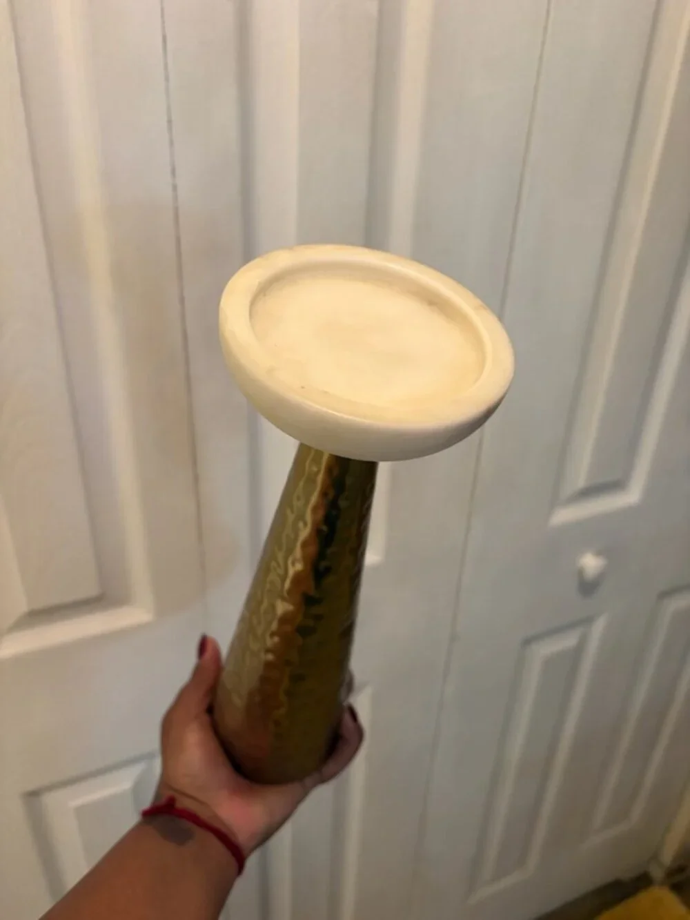 1 Gold + Marble Candle Holder